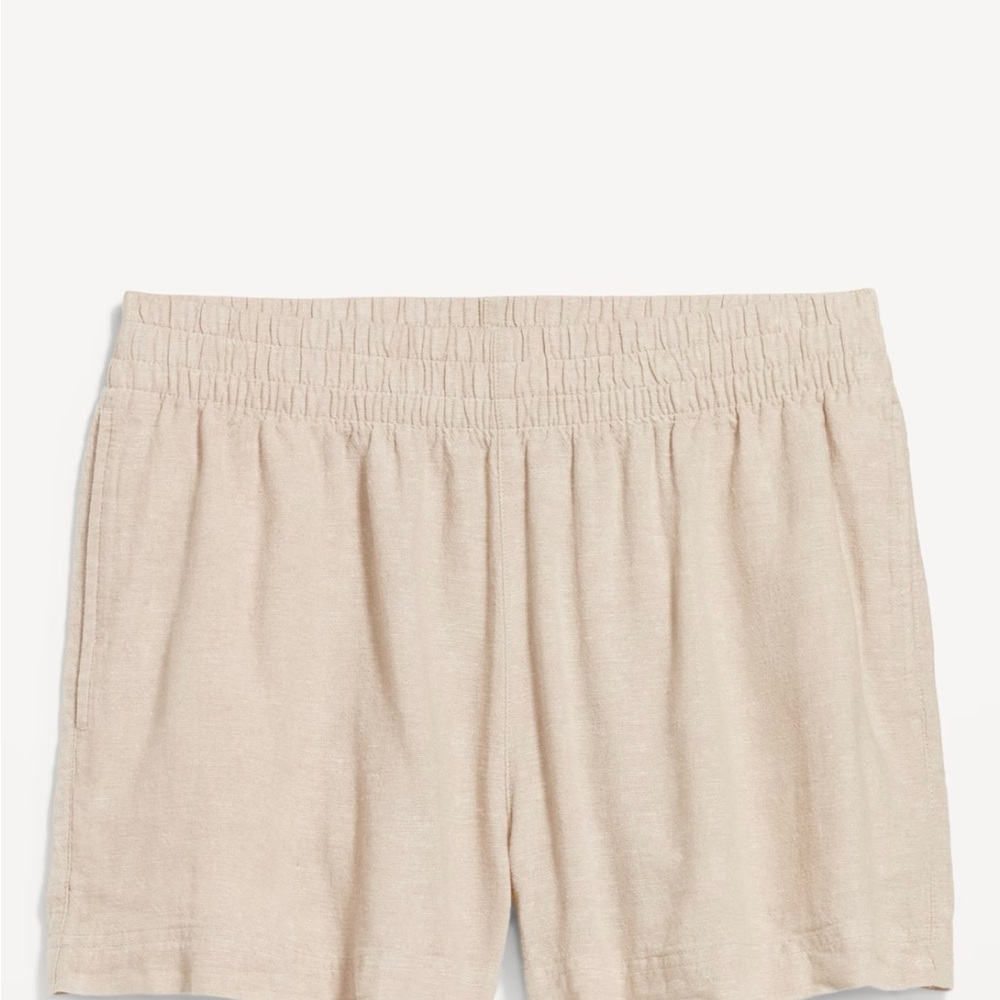 Old Navy Tan High Waist Shorts Lightweight Casual XXL NWT - Picture 3 of 8
